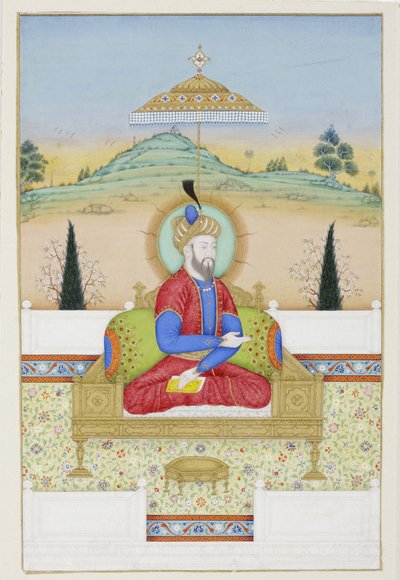 Babur sul trono da Khair Ullah